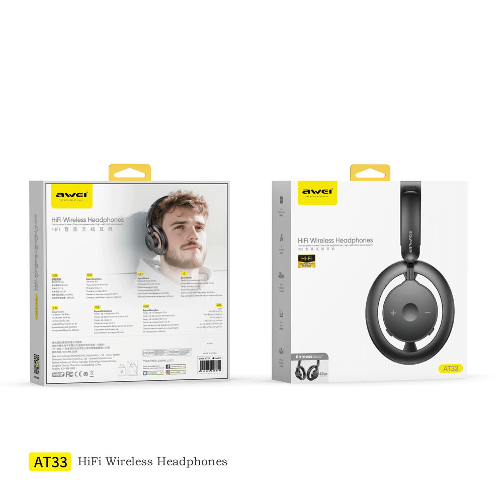 Awei AT33 Headset (Over-ear,Ergonomic,Comfortable )